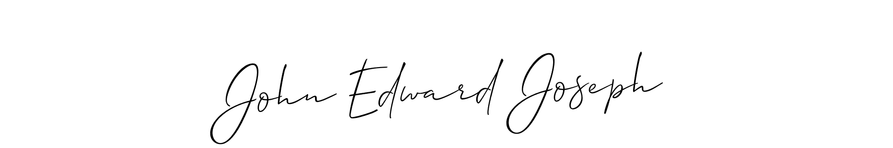 if you are searching for the best signature style for your name John Edward Joseph. so please give up your signature search. here we have designed multiple signature styles  using Allison_Script. John Edward Joseph signature style 2 images and pictures png