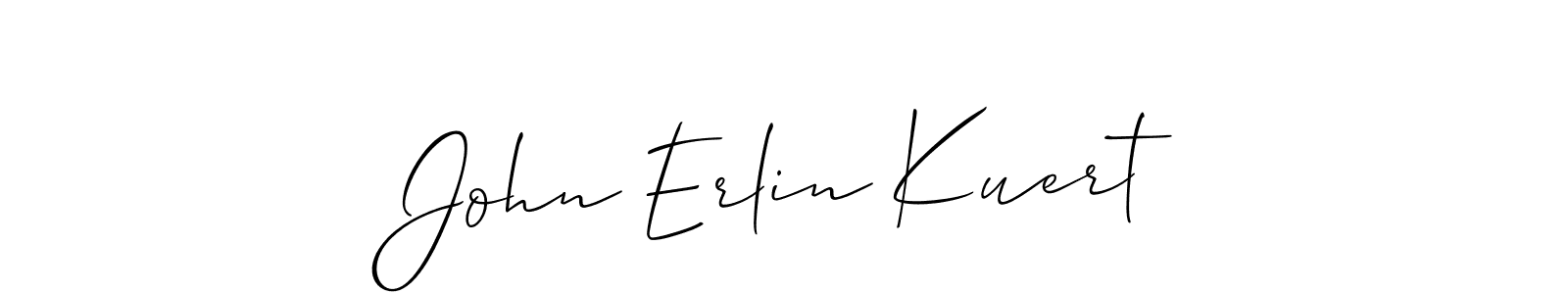 How to Draw John Erlin Kuert signature style? Allison_Script is a latest design signature styles for name John Erlin Kuert. John Erlin Kuert signature style 2 images and pictures png