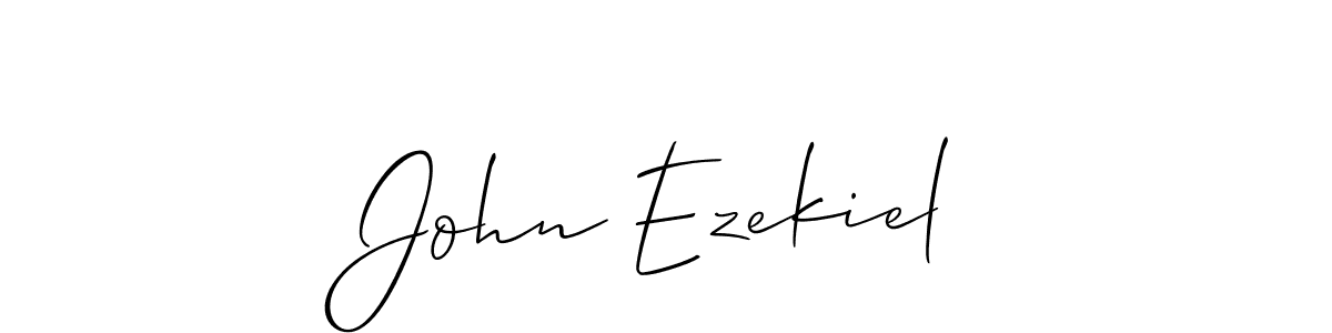 John Ezekiel stylish signature style. Best Handwritten Sign (Allison_Script) for my name. Handwritten Signature Collection Ideas for my name John Ezekiel. John Ezekiel signature style 2 images and pictures png