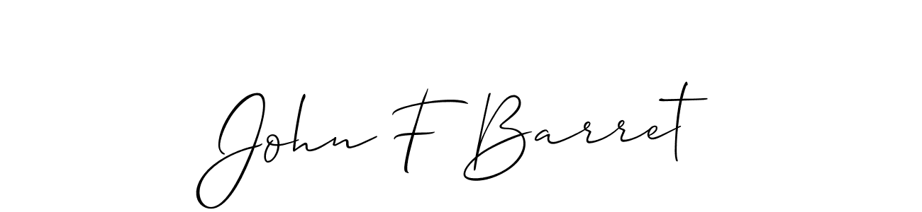 Also You can easily find your signature by using the search form. We will create John F Barret name handwritten signature images for you free of cost using Allison_Script sign style. John F Barret signature style 2 images and pictures png