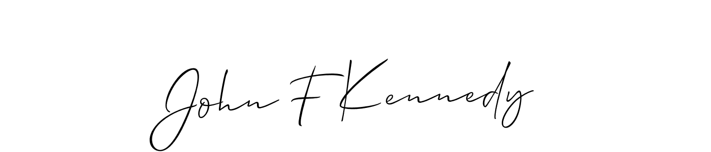 Use a signature maker to create a handwritten signature online. With this signature software, you can design (Allison_Script) your own signature for name John F Kennedy. John F Kennedy signature style 2 images and pictures png