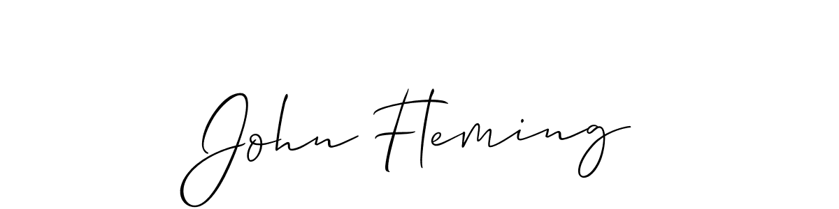 How to make John Fleming signature? Allison_Script is a professional autograph style. Create handwritten signature for John Fleming name. John Fleming signature style 2 images and pictures png