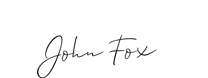 Also You can easily find your signature by using the search form. We will create John Fox name handwritten signature images for you free of cost using Allison_Script sign style. John Fox signature style 2 images and pictures png