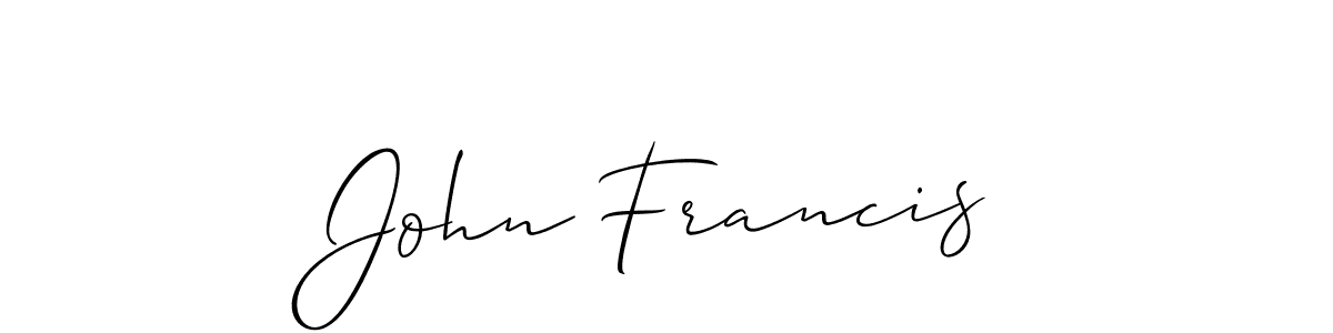 Similarly Allison_Script is the best handwritten signature design. Signature creator online .You can use it as an online autograph creator for name John Francis. John Francis signature style 2 images and pictures png