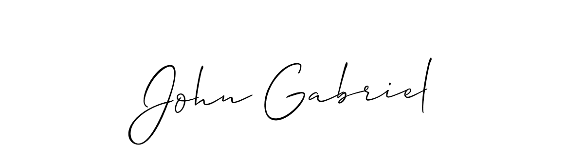 Make a beautiful signature design for name John Gabriel. With this signature (Allison_Script) style, you can create a handwritten signature for free. John Gabriel signature style 2 images and pictures png