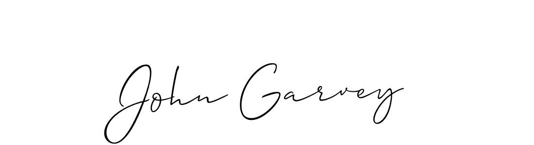 Create a beautiful signature design for name John Garvey. With this signature (Allison_Script) fonts, you can make a handwritten signature for free. John Garvey signature style 2 images and pictures png