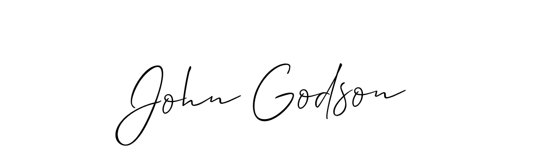 Allison_Script is a professional signature style that is perfect for those who want to add a touch of class to their signature. It is also a great choice for those who want to make their signature more unique. Get John Godson name to fancy signature for free. John Godson signature style 2 images and pictures png