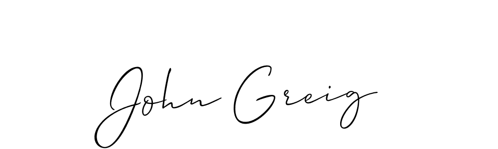 Make a short John Greig signature style. Manage your documents anywhere anytime using Allison_Script. Create and add eSignatures, submit forms, share and send files easily. John Greig signature style 2 images and pictures png