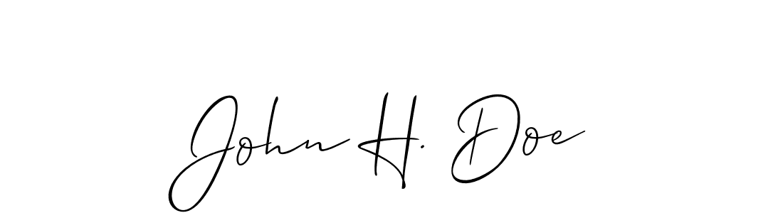 How to Draw John H. Doe signature style? Allison_Script is a latest design signature styles for name John H. Doe. John H. Doe signature style 2 images and pictures png