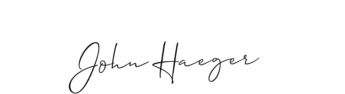 John Haeger stylish signature style. Best Handwritten Sign (Allison_Script) for my name. Handwritten Signature Collection Ideas for my name John Haeger. John Haeger signature style 2 images and pictures png