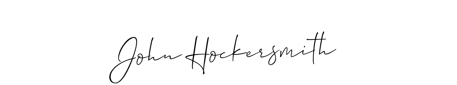 Create a beautiful signature design for name John Hockersmith. With this signature (Allison_Script) fonts, you can make a handwritten signature for free. John Hockersmith signature style 2 images and pictures png