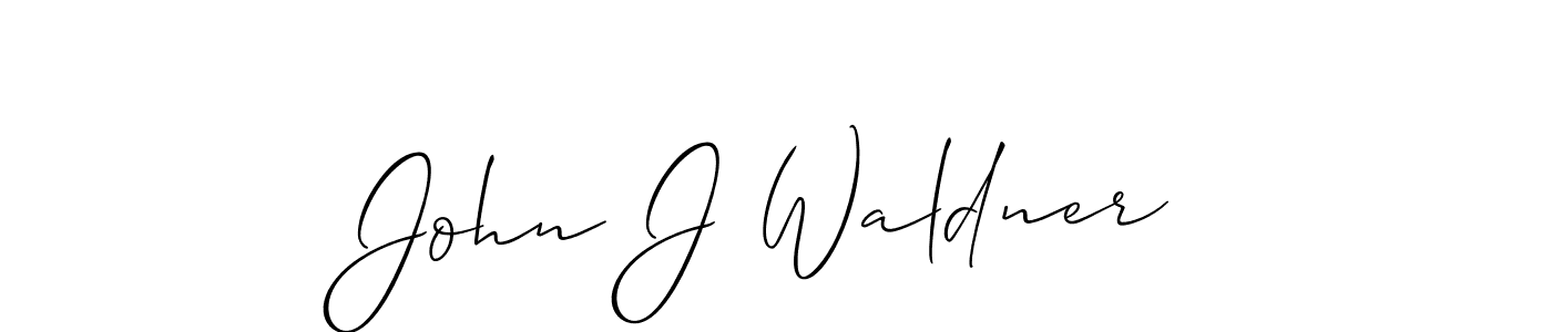 How to make John J Waldner signature? Allison_Script is a professional autograph style. Create handwritten signature for John J Waldner name. John J Waldner signature style 2 images and pictures png