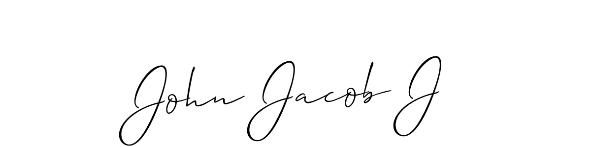 John Jacob J stylish signature style. Best Handwritten Sign (Allison_Script) for my name. Handwritten Signature Collection Ideas for my name John Jacob J. John Jacob J signature style 2 images and pictures png