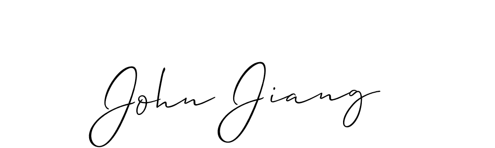 Similarly Allison_Script is the best handwritten signature design. Signature creator online .You can use it as an online autograph creator for name John Jiang. John Jiang signature style 2 images and pictures png