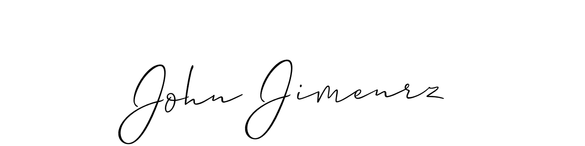 Create a beautiful signature design for name John Jimenrz. With this signature (Allison_Script) fonts, you can make a handwritten signature for free. John Jimenrz signature style 2 images and pictures png