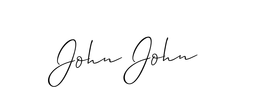 The best way (Allison_Script) to make a short signature is to pick only two or three words in your name. The name John John include a total of six letters. For converting this name. John John signature style 2 images and pictures png