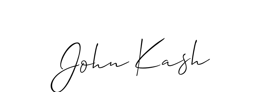 How to make John Kash signature? Allison_Script is a professional autograph style. Create handwritten signature for John Kash name. John Kash signature style 2 images and pictures png