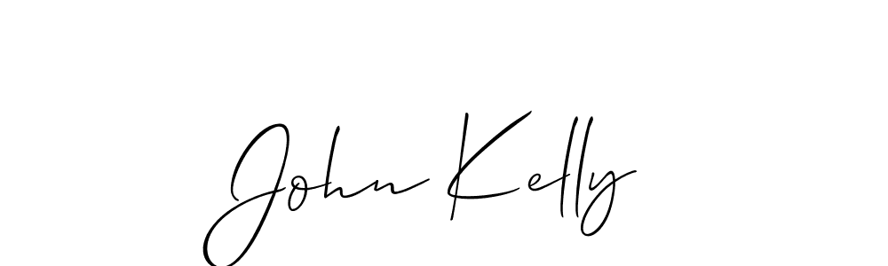 How to make John Kelly name signature. Use Allison_Script style for creating short signs online. This is the latest handwritten sign. John Kelly signature style 2 images and pictures png