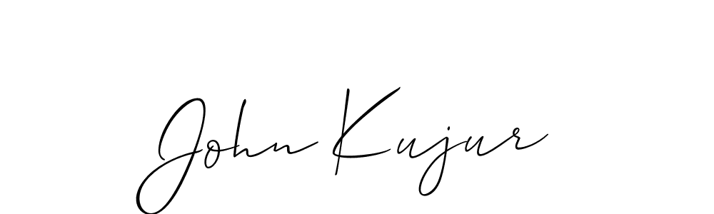 You should practise on your own different ways (Allison_Script) to write your name (John Kujur) in signature. don't let someone else do it for you. John Kujur signature style 2 images and pictures png