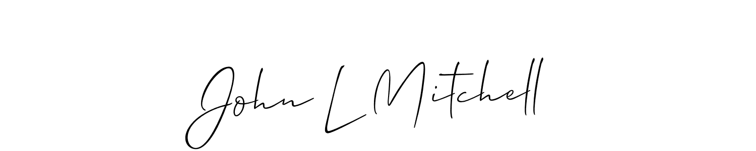 Similarly Allison_Script is the best handwritten signature design. Signature creator online .You can use it as an online autograph creator for name John L Mitchell. John L Mitchell signature style 2 images and pictures png