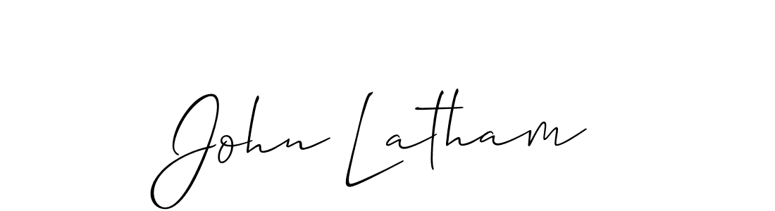 Use a signature maker to create a handwritten signature online. With this signature software, you can design (Allison_Script) your own signature for name John Latham. John Latham signature style 2 images and pictures png