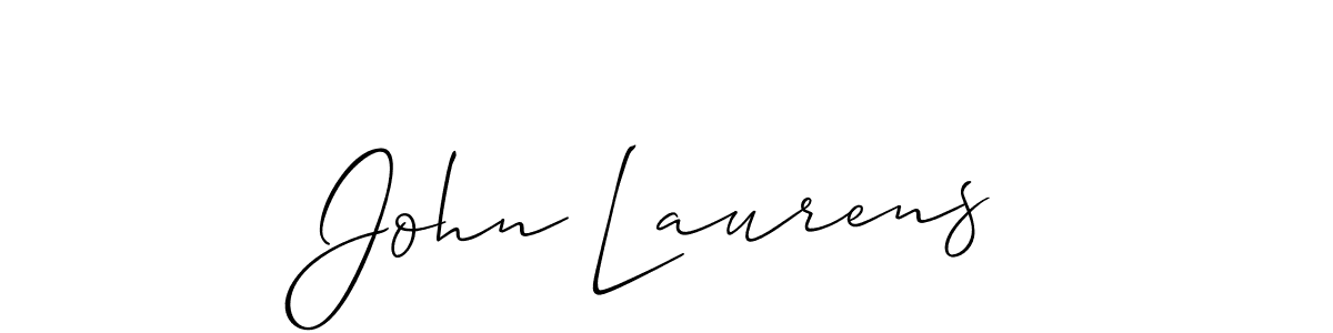 Use a signature maker to create a handwritten signature online. With this signature software, you can design (Allison_Script) your own signature for name John Laurens. John Laurens signature style 2 images and pictures png