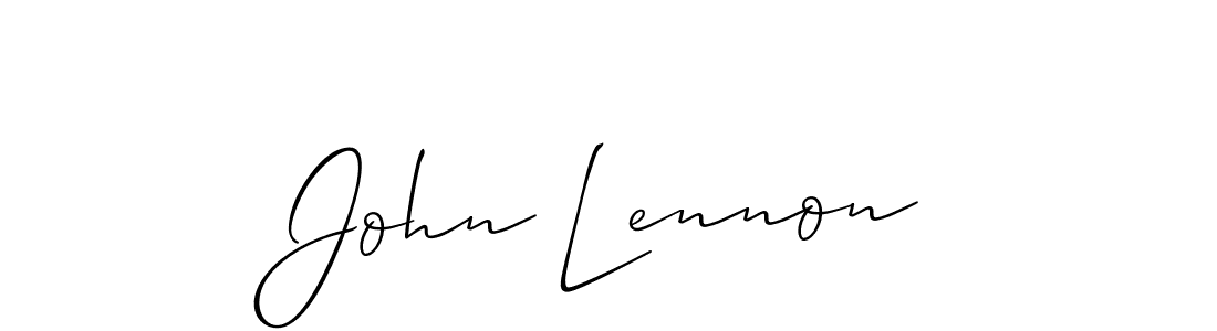 Make a short John Lennon signature style. Manage your documents anywhere anytime using Allison_Script. Create and add eSignatures, submit forms, share and send files easily. John Lennon signature style 2 images and pictures png