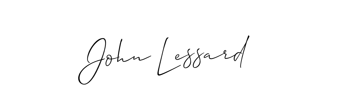 Create a beautiful signature design for name John Lessard. With this signature (Allison_Script) fonts, you can make a handwritten signature for free. John Lessard signature style 2 images and pictures png