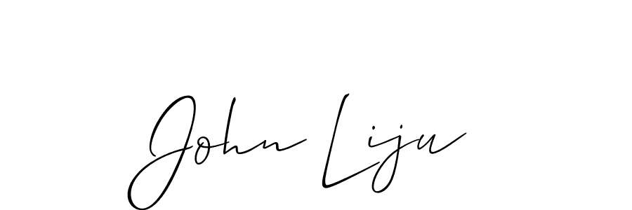 Create a beautiful signature design for name John Liju. With this signature (Allison_Script) fonts, you can make a handwritten signature for free. John Liju signature style 2 images and pictures png