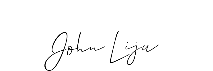 Create a beautiful signature design for name John Liju. With this signature (Allison_Script) fonts, you can make a handwritten signature for free. John Liju signature style 2 images and pictures png