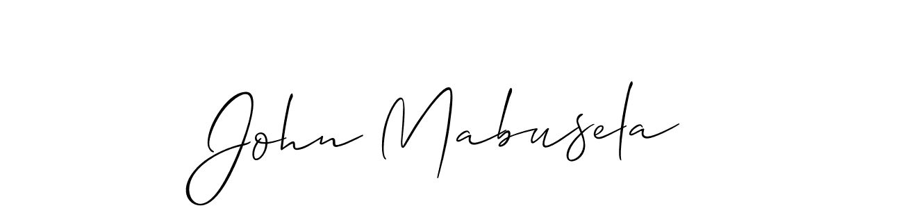 Also we have John Mabusela name is the best signature style. Create professional handwritten signature collection using Allison_Script autograph style. John Mabusela signature style 2 images and pictures png