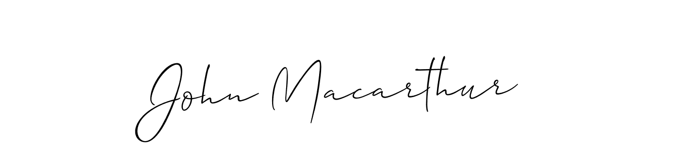 The best way (Allison_Script) to make a short signature is to pick only two or three words in your name. The name John Macarthur include a total of six letters. For converting this name. John Macarthur signature style 2 images and pictures png