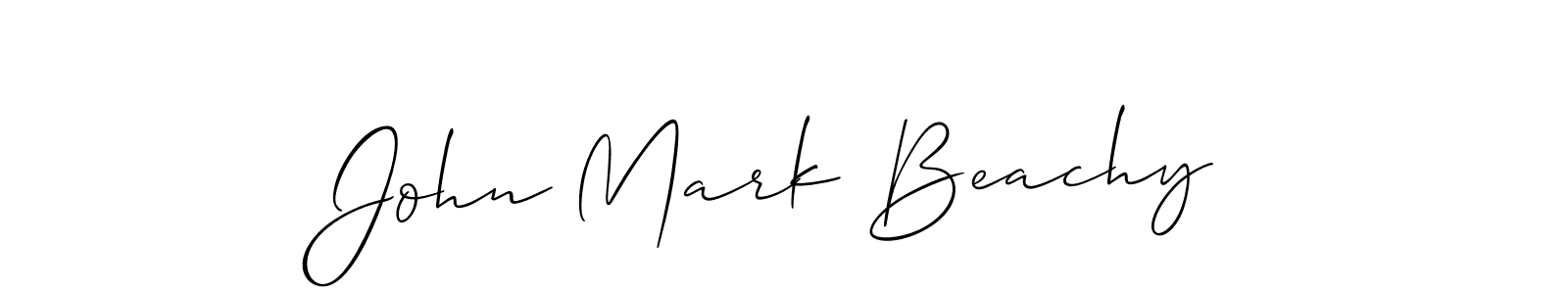 Also we have John Mark Beachy name is the best signature style. Create professional handwritten signature collection using Allison_Script autograph style. John Mark Beachy signature style 2 images and pictures png