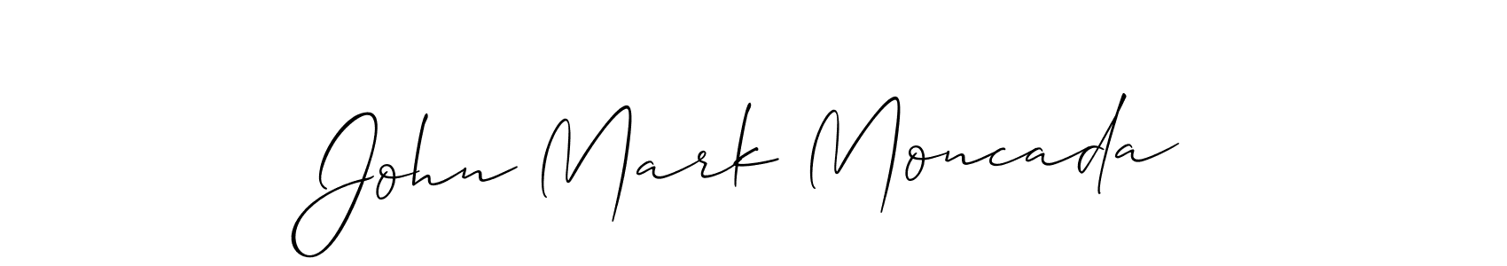 Design your own signature with our free online signature maker. With this signature software, you can create a handwritten (Allison_Script) signature for name John Mark Moncada. John Mark Moncada signature style 2 images and pictures png