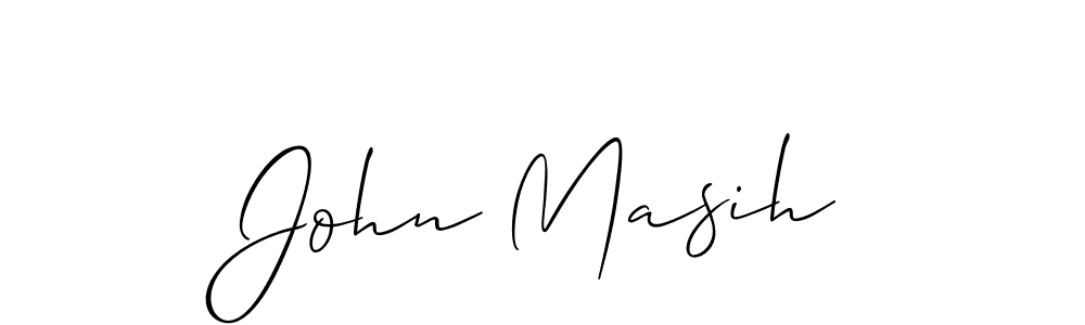 Use a signature maker to create a handwritten signature online. With this signature software, you can design (Allison_Script) your own signature for name John Masih. John Masih signature style 2 images and pictures png