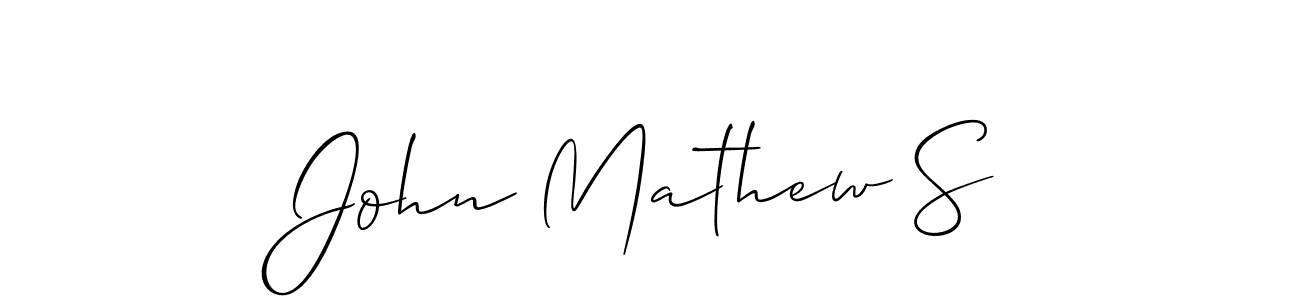 Also You can easily find your signature by using the search form. We will create John Mathew S name handwritten signature images for you free of cost using Allison_Script sign style. John Mathew S signature style 2 images and pictures png