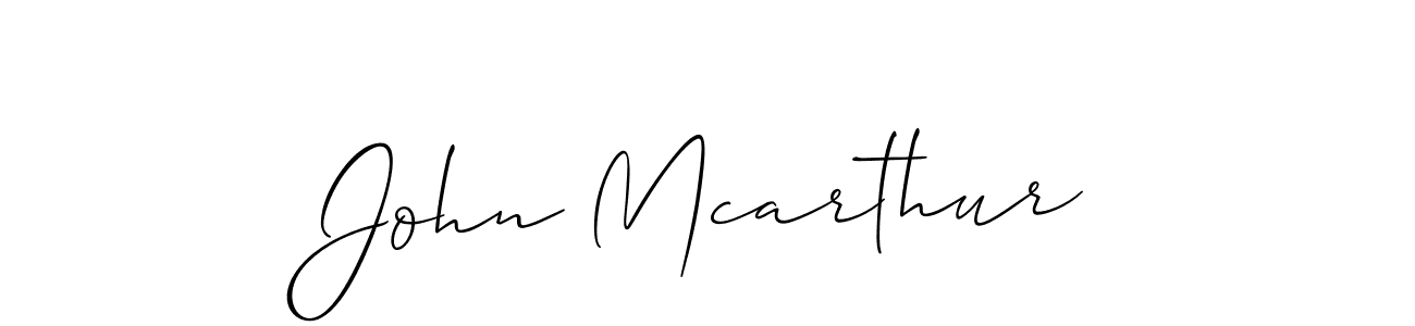 Use a signature maker to create a handwritten signature online. With this signature software, you can design (Allison_Script) your own signature for name John Mcarthur. John Mcarthur signature style 2 images and pictures png