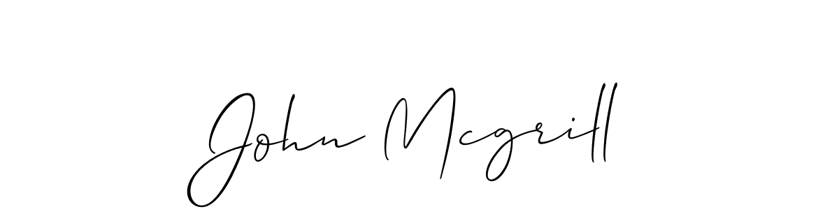 Make a short John Mcgrill signature style. Manage your documents anywhere anytime using Allison_Script. Create and add eSignatures, submit forms, share and send files easily. John Mcgrill signature style 2 images and pictures png