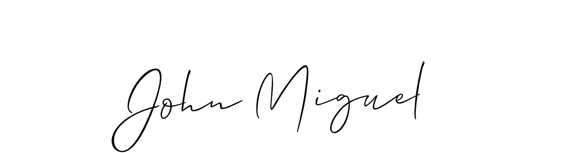 if you are searching for the best signature style for your name John Miguel. so please give up your signature search. here we have designed multiple signature styles  using Allison_Script. John Miguel signature style 2 images and pictures png