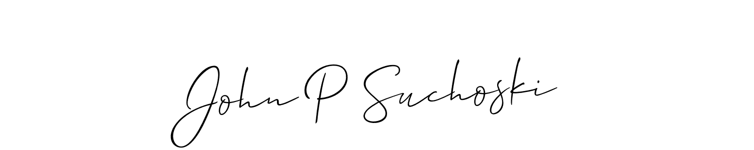 Once you've used our free online signature maker to create your best signature Allison_Script style, it's time to enjoy all of the benefits that John P Suchoski name signing documents. John P Suchoski signature style 2 images and pictures png
