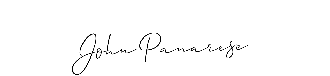 How to make John Panarese name signature. Use Allison_Script style for creating short signs online. This is the latest handwritten sign. John Panarese signature style 2 images and pictures png