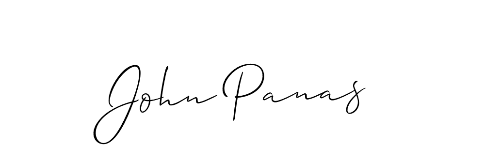 Create a beautiful signature design for name John Panas. With this signature (Allison_Script) fonts, you can make a handwritten signature for free. John Panas signature style 2 images and pictures png