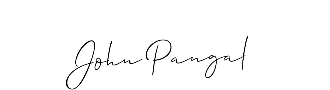 Create a beautiful signature design for name John Pangal. With this signature (Allison_Script) fonts, you can make a handwritten signature for free. John Pangal signature style 2 images and pictures png