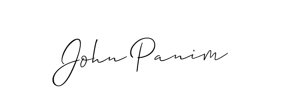 John Panim stylish signature style. Best Handwritten Sign (Allison_Script) for my name. Handwritten Signature Collection Ideas for my name John Panim. John Panim signature style 2 images and pictures png
