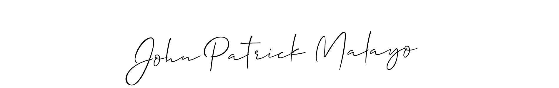 Also You can easily find your signature by using the search form. We will create John Patrick Malayo name handwritten signature images for you free of cost using Allison_Script sign style. John Patrick Malayo signature style 2 images and pictures png