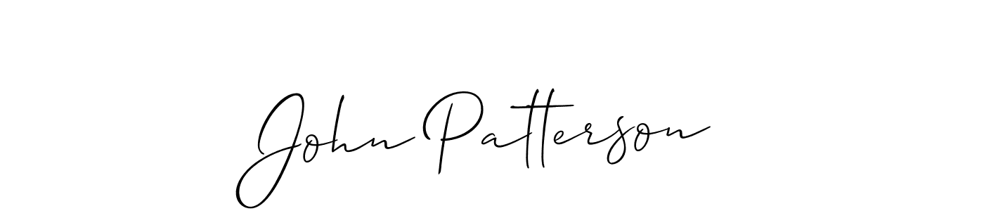 You should practise on your own different ways (Allison_Script) to write your name (John Patterson) in signature. don't let someone else do it for you. John Patterson signature style 2 images and pictures png