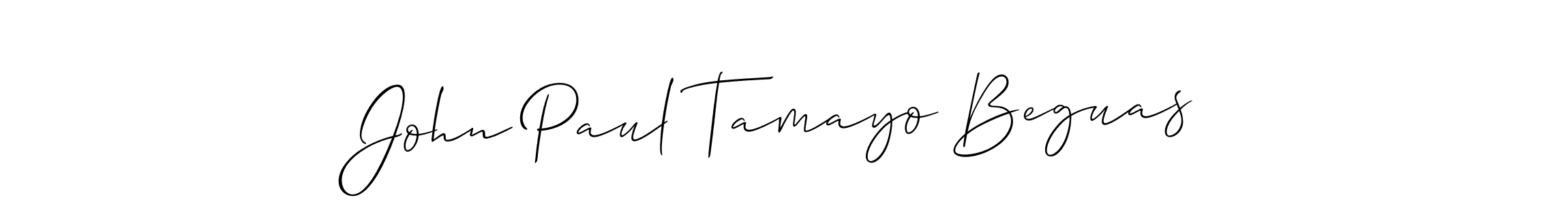 Similarly Allison_Script is the best handwritten signature design. Signature creator online .You can use it as an online autograph creator for name John Paul Tamayo Beguas. John Paul Tamayo Beguas signature style 2 images and pictures png