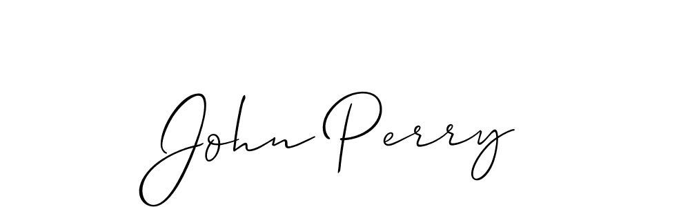 Design your own signature with our free online signature maker. With this signature software, you can create a handwritten (Allison_Script) signature for name John Perry. John Perry signature style 2 images and pictures png