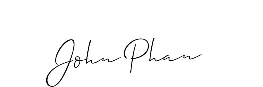 Create a beautiful signature design for name John Phan. With this signature (Allison_Script) fonts, you can make a handwritten signature for free. John Phan signature style 2 images and pictures png