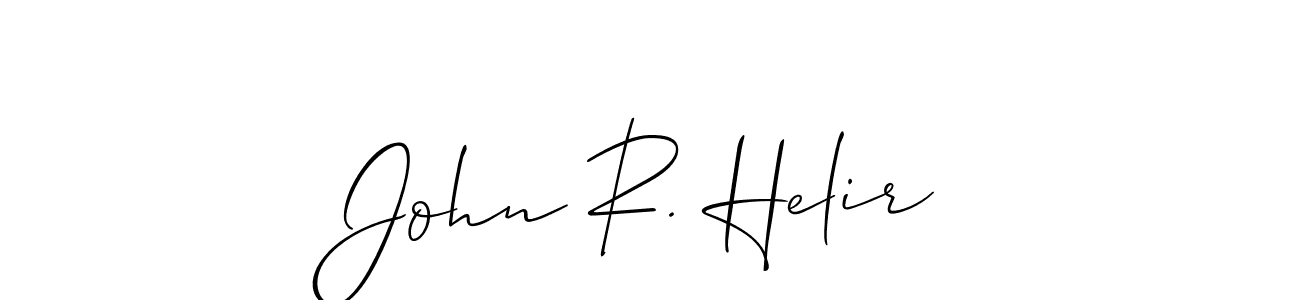 John R. Helir stylish signature style. Best Handwritten Sign (Allison_Script) for my name. Handwritten Signature Collection Ideas for my name John R. Helir. John R. Helir signature style 2 images and pictures png